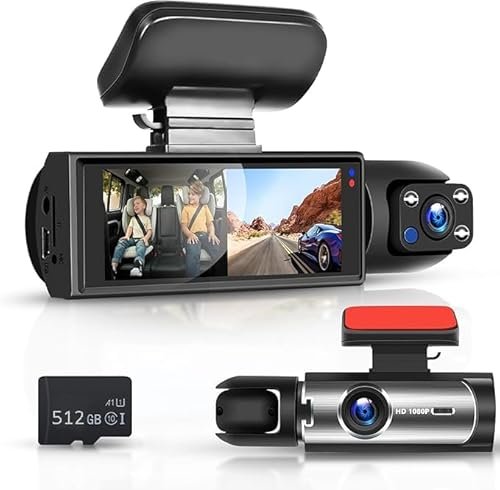 Sherum Dash Cam, Shirem Dash Cam Front and Rear, Shirem...