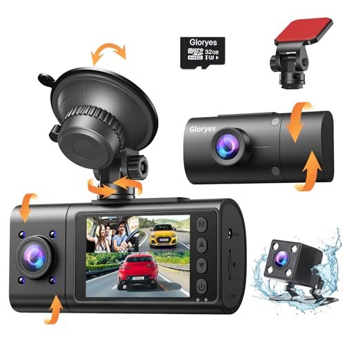 2025 Dash Cam, 3 Channel Dash Cam Front and Rear...