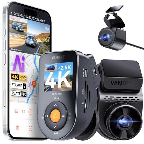 Vantrue S1 Pro Max AI Dash Cam 4K+2.5K with ADAS,...