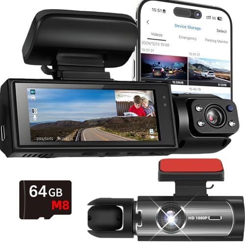 Wireless Dash Cam - 2160P UHD & 1080P, Built-in GPS...
