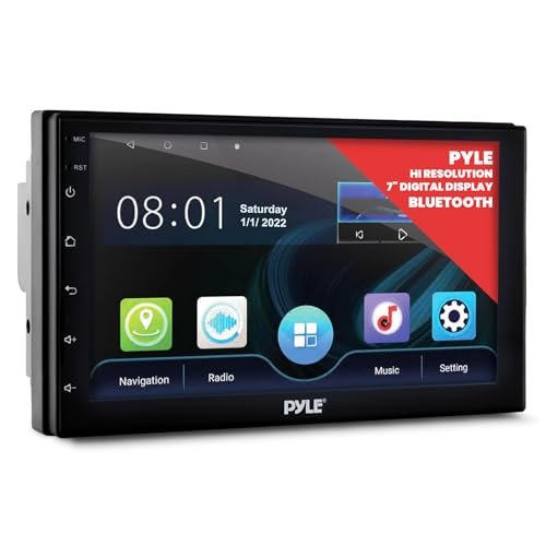 Pyle Double DIN Car Stereo Receiver - 7 Inch 1080P...