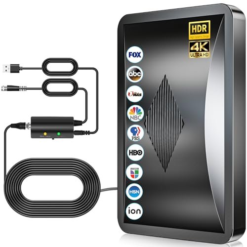 2025 Upgraded Indoor TV Antenna, 2800+ Miles Range Digital...