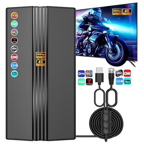 TV Antenna for Smart TV, 2200+ Miles Range, Indoor/Outdoor...