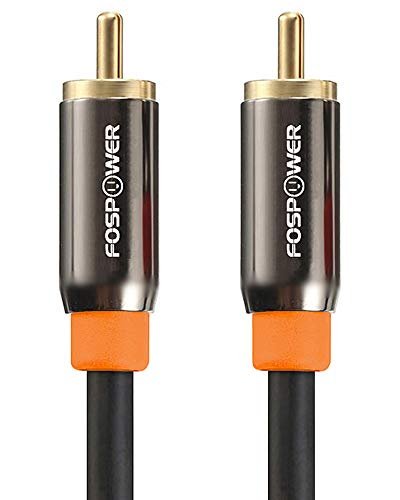 FosPower Digital Audio Coaxial Cable [24K Gold Plated...