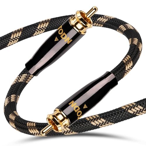 TODN HiFi Digital Coaxial Audio Cable for Audiophile 75-Ohm...