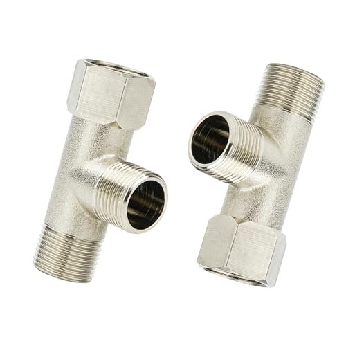 2Pack Movable Tee Fittings T Valve for Bidet, 3 Way...