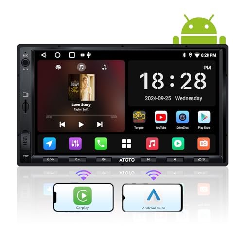 ATOTO A5L 7inch Android Double DIN Car Stereo, Wireless...