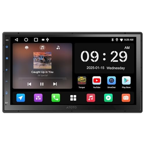 ATOTOLIFE A5L 7 Inch Double-DIN Car Stereo Android Head...