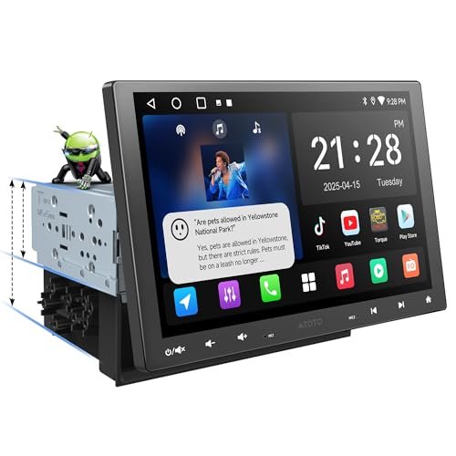 ATOTOZONE A5L 10 inch Double DIN & Single DIN Adaptive...
