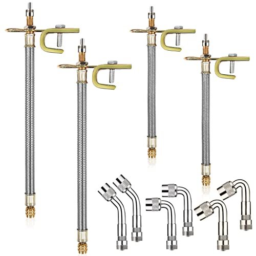 10 Pieces Stainless Steel Dually Valve Stem Extension,...