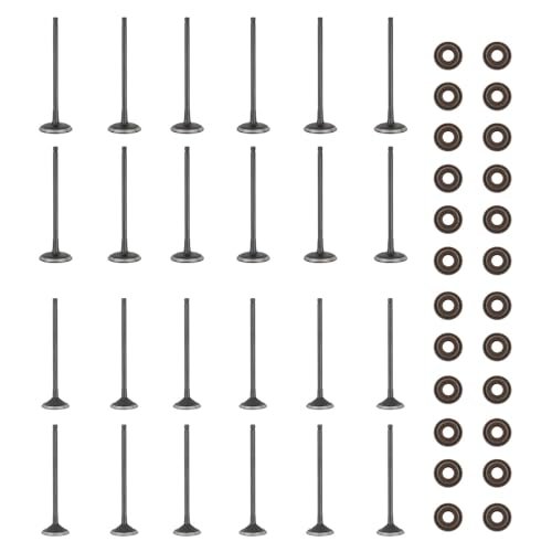 Intake Exhaust Valves and Seals Compatible with Honda...