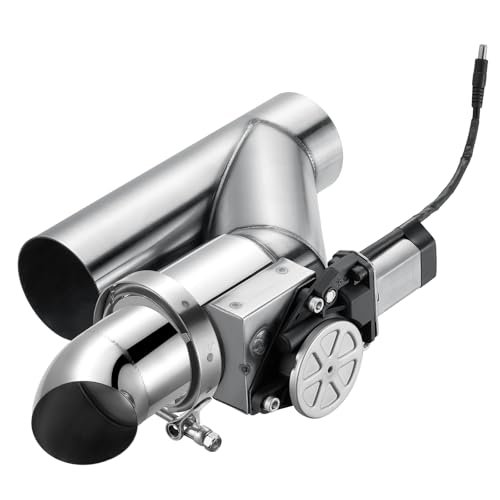 SPELAB Electric Exhaust Cutout 3.0 Inch with Elbow Muffler...