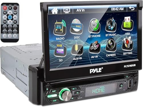 Pyle Single DIN Car Stereo Receiver - 7