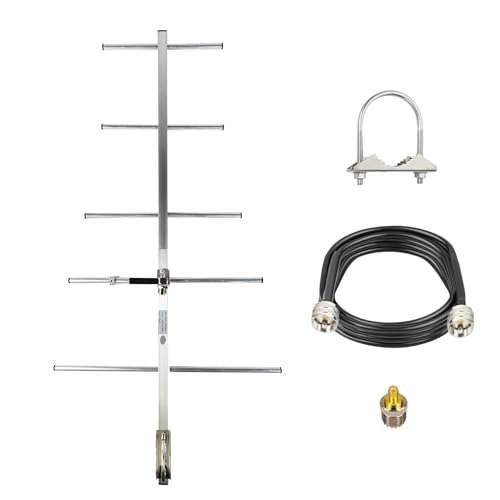 GMRS/UHF Base Station Antenna - 400-470MHz 5-Element Yagi...