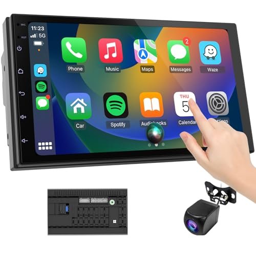 Wireless CarPlay Screen for Car & Android Auto Head Unit...