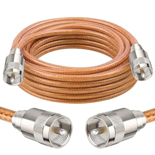 XRDS -RF 20FT RG8X Coaxial Cable with UHF Male PL259...
