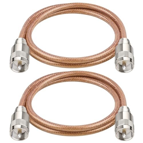 XRDS -RF 3FT 2PCS RG8X Coaxial Cable with UHF Male...