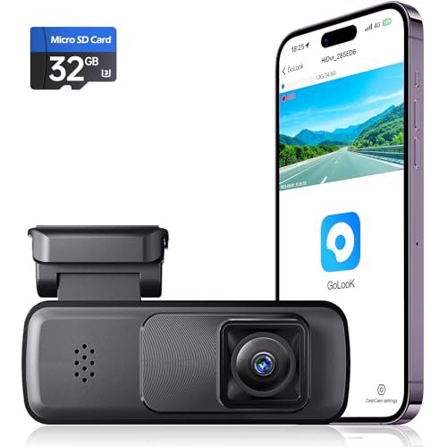 Mini Dash Cam Front 2K, Dash Camera for Cars,Dashcam...
