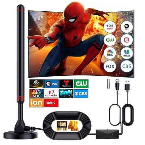 TV Antenna for Local Channels, 4K HD Digital Indoor...