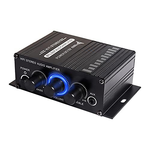 XMSJSIY 12V HiFi Stereo Audio Amplifier for Car 2 Channel...