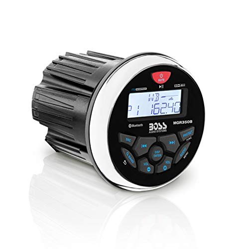 BOSS Audio Systems MGR350B Marine Boat Stereo Gauge...