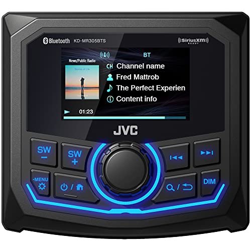 JVC KD-MR305BTS Marine Guage Receiver Weatherproof, 2.7...