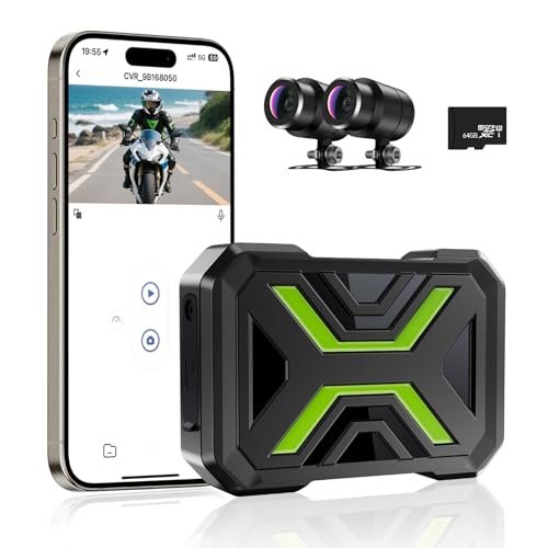 Motorcycle Dash Cam Front and Rear, Dual 1080p Dash Cam...