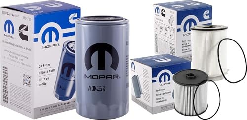 Mopar Genuine OEM Filters Bundle, Dodge Ram 6.7L Cummins...