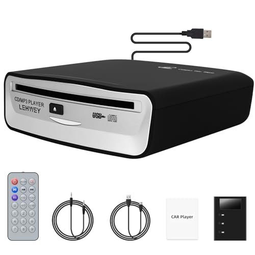 External Universal CD Player for Car - Lehwey Portable...