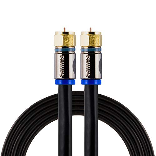 Philips RG6 Quad Shield Coaxial Cable, 6 ft. in-Wall...