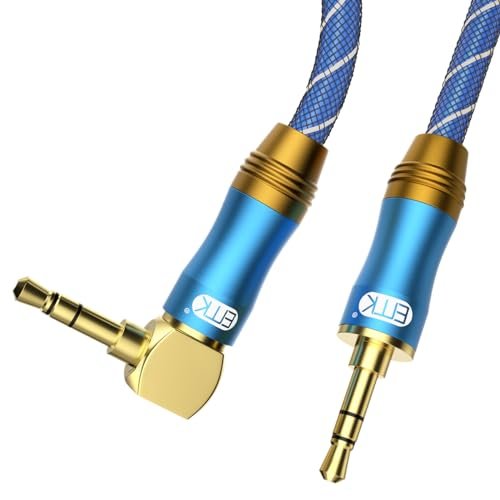 EMK 90 Degree Right Angle Aux Cable - [24K...