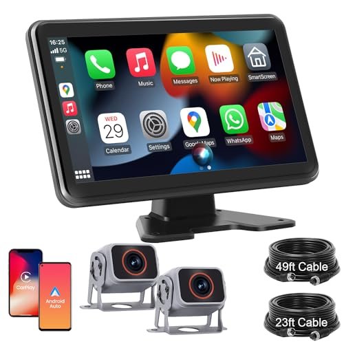 Losuudy HD1080P Wired Backup Camera System with Apple...