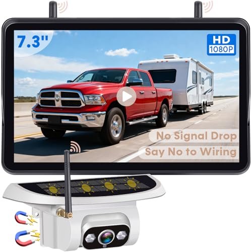 Pemacom Wireless Backup Camera for Towable-RV: Magnetic No...