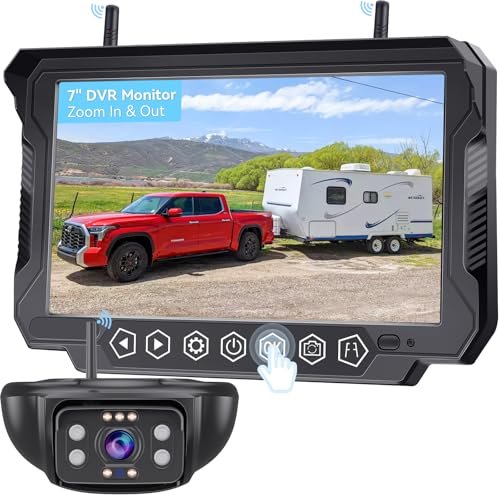 RV Backup Camera Wireless 7-inch for Furrion: Touchkey...