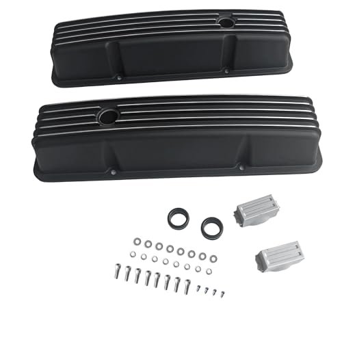 Psrorkeu Aluminum Tall Valve Covers Compatible with Chevy...