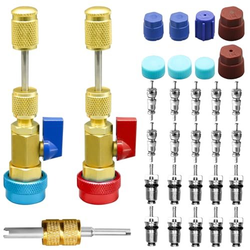31Pcs R134A Valve Core Quick Remover Installer Tool Set,...