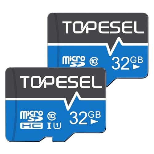 TOPESEL 32GB Micro SD Card 2 Pack Memory Cards Micro...