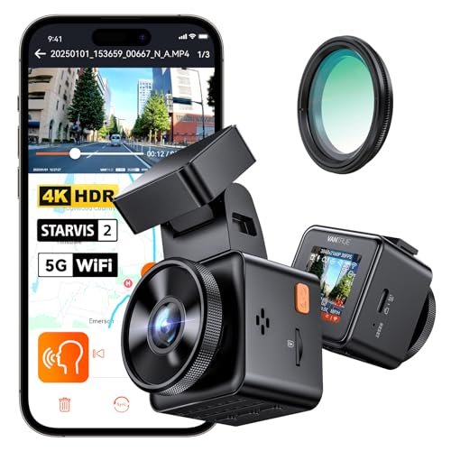 Vantrue E1 Pro 4K Mini Dash Cam Front, STARVIS 2...