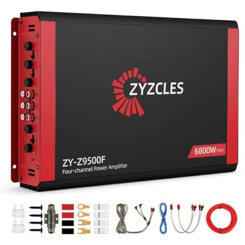 2026 Upgraded ZYZCLES 4-Channel High Power Car Amplifier,...