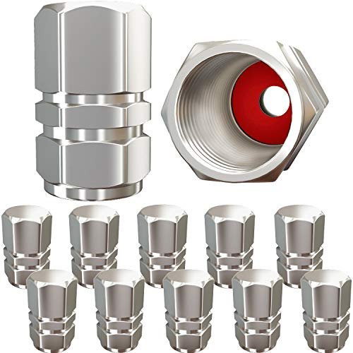 Tire Valve Caps (12 Pack) Heavy-Duty Stem Covers | Dust...