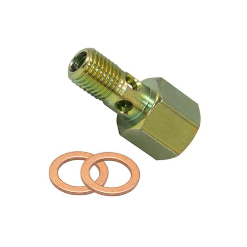 GlowShift Fuel Pressure Banjo Bolt Sensor Thread Adapter...