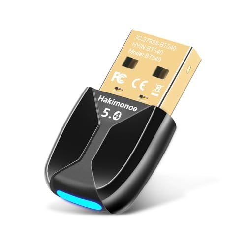 Hakimonoe Upgraded USB Bluetooth 5.4 Adapter for PC,...