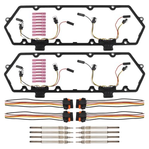 GESEXI Valve Cover Gaskets Harnesses+Glow Plug Compatible...