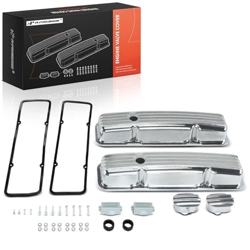 A-Premium SBC Small Block Aluminum Valve Covers (Short Type...