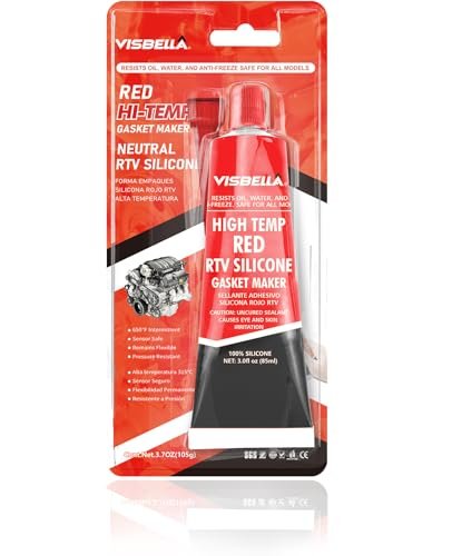 Visbella High Temperature RTV Silicone Gasket Maker, Sealed...