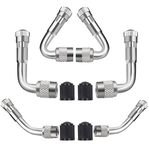 SAFELIFE Valve Stem Extenders 6 Pack, 45 Degree 90 Degree...