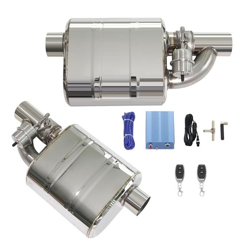 Valved Muffler Kit, Perfommance Exhaust Muffler Vacuum...