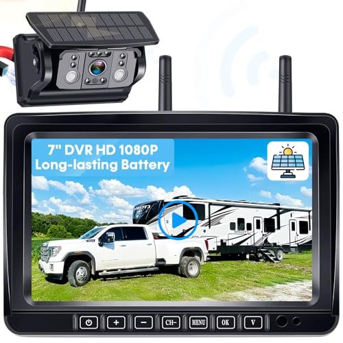 Wireless RV Backup Camera 7-inch for Trailer: Easy Setup...