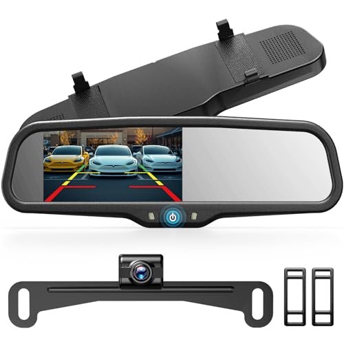 Auto-Vox Rear View Mirror Backup Camera: 4.3'' OEM HD...