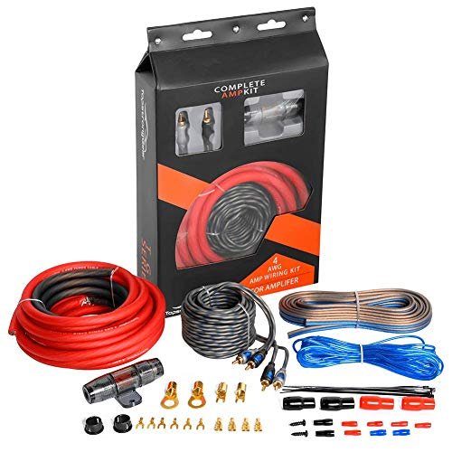 TOPSTRONGGEAR 4ga Amp Kit - 4 Gauge AWG Amplifier Wiring...